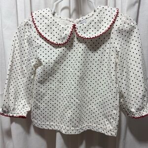 Blueberi Boulevard Peter Pan Collar Polka Dots